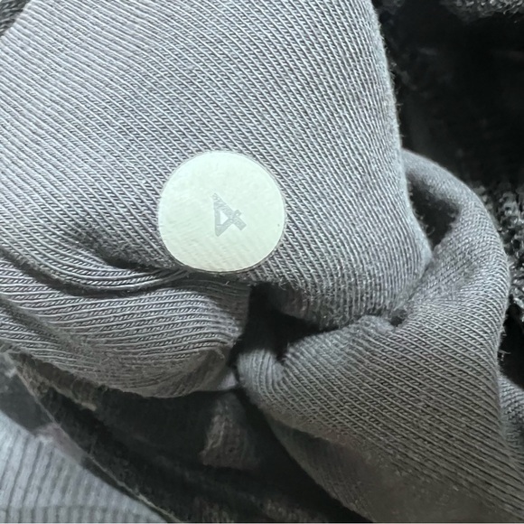 Lululemon Scuba Hoodie III Black Gray Full Zip Cotton Fleece Size 4 - Picture 11 of 12